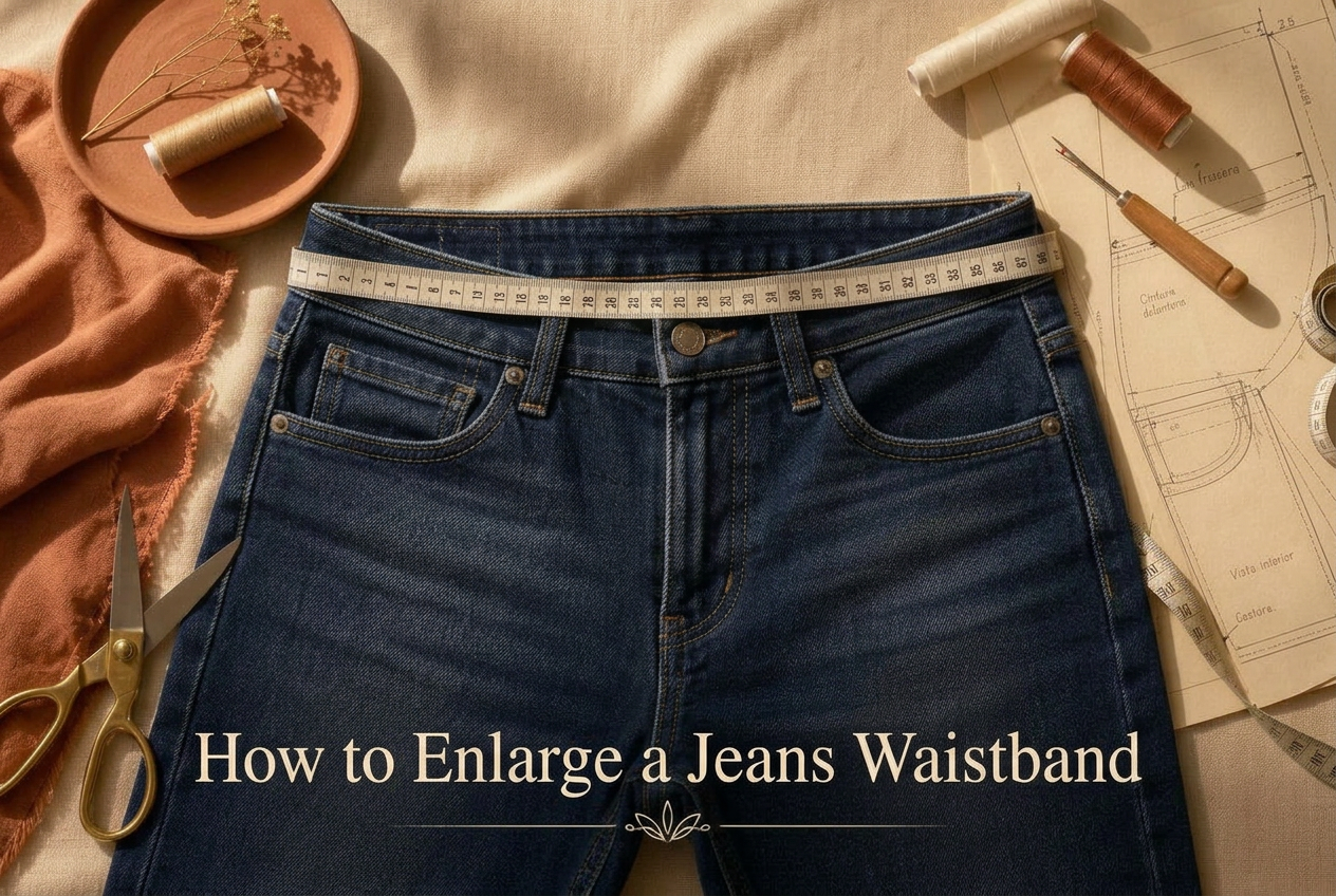 How to Enlarge a Jeans Waistband